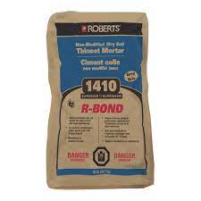 How do you identify asbestos? R Bond Non Modified Dry Set Thinset Mortar Roberts Consolidated