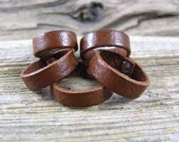 Leather Wrap Bracelet Turquoise Stone Cuff Wire Wrapped Etsy Leather Ring Leather Wedding Ring Leather Wedding Band