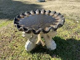 Birdbath garden 750 piece shaped jigsaw puzzle. Seahorse Cement Bird Bath Jd S Auctions