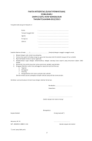 Saya yang bertanda tangan di bawah ini Pakta Integritas Siswa Baru Smp