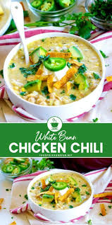 This 30 Minute White Chicken Chili Recipe Is So Easy To Make And It Will Quickly Become A F White Chili Chicken Recipe Green Chili Recipes Chicken Chili Recipe