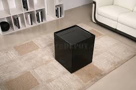 Potterybarn.com has been visited by 100k+ users in the past month Black High Gloss Finish Modern End Table W Mini Bar