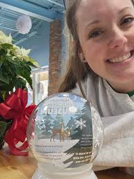 The Secret Snow Globe has been found! Congrats to Brittany Nicole, and  we'll see you soon at the museum! Merry Christmas! Thank you to the  Columbus Washboard Company and Shorty's Ice Cream