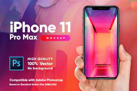 Download Iphone 11 Pro Max Mockup With Hand Creative Photoshop Templates Creative Market