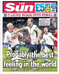 Today's guests includes england and leicester's james maddison. Papers Wipe Out Front And Back Pages To Say The England Team Have Finally Made A Final Daily Mail Online
