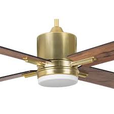 Hello select your address all. Craftmade Tea52sb4 Uci Satin Brass Teana 52 4 Blade Ceiling Fan Blades Remote Control And Led Light Kit Included Lightingshowplace Com
