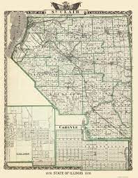 St Clair County Il Gis Historic Map Of St Clair County Illinois - Warner 1876 - Maps Of The Past