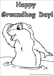 Groundhog Day Coloring Pages Educational Fun Kids Coloring Pages And Preschool Skills Worksheets Happy Groundhog Day Groundhog Day Activities Groundhog Day