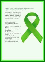 Aids/hiv, alcohol & substance abuse, vasculitis, love, heart, disease. Mental Health Green Ribbon Meaning