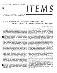 Items Vol 5 No 2 1951 By Ssrcs Items Issues Issuu