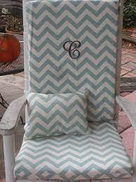 Nursery Or Indoor Outdoor Custom Rocking Chair Cushions And Pillow Love The Turquoise Chevron Monogra Custom Rocking Chairs Rocking Chair Cushions Baby Nook