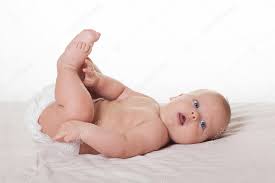 Cute Happy Baby In Diaper Stock Photo By C Olesya Turchuk Ru 92817774
