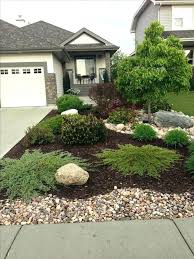 Front Yard Landscape With Rocks Awesome Landscaping Using Stones Mulch Ideas Loved An Cheap Landscaping Ideas Front Yard Landscaping Design Small Front Gardens
