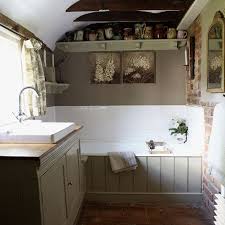 The tiles most associated with french country decor include oversized black and white checkered tiling, fleur de lis motif tiling, and lantern. Country Style Bathroom Brick Floor French Country Decorating Bathroom French Country Bathroom Country Bathroom Decor