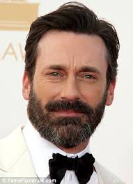 Jon Hamm Shows Off Facial Hair That Would Appall Alter Ego Don Draper On Double Date With Adam Scott Daily Mail Online