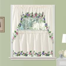vineyard grapes embroidered curtains