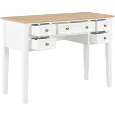 Maybe you would like to learn more about one of these? Bureau Bois 109 5x45x77 5 Cm Marron Et Blanc