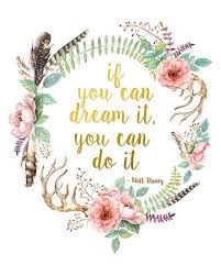 Motivational Quotes If You Can Dream It You Can Do It If You Can Dream It You Can Do It Inspirational Quote Wall Art Etsy Inspirational Quotes Wall Art Wall Art Quotes Etsy Wall Art