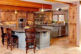 This is a kind of timber that is often used when the buyer wants to add a country or rustic kind of look to their home. Knotty Pine Kitchen Cabinets A Premium Traditional Choice Designalls In 2020 Pine Kitchen Rustic Kitchen Design Kitchen Design