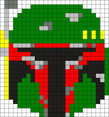 Boba Fett Kandi Pattern Star Wars Crochet Star Wars Quilt Pixel Quilting