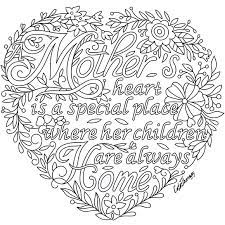 A snarky adult coloring book. A Mother S Heart Mothers Day Coloring Pages Love Coloring Pages Mom Coloring Pages