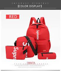 4 Piece Supreme Backpack Fashion Clothing Shoes Accessories Mensaccessories Bags Ebay Link School Bags Bags Laptop Bag