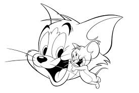 صورة تلوين توم وجيري الرائعين Tom And Jerry Cartoon Cartoon Coloring Pages Tom And Jerry