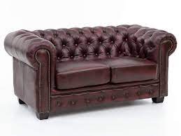 Woodkings Chesterfield Sofa 2 Sitzer Rot Echtleder Couch Burosofa Polstermobel 2er Antik Unikat Herrenzimmer Englisches L Sofa Sofa Bed Size Sofa Bed Mattress