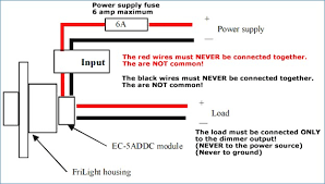 Now in the diagram above, the power source is coming in from the left. Rotary Dimmer Switch Wiring Diagram