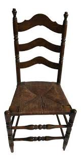 Antique Ladder Back Rush Seat Chair Antique Ladder Chair Ladder Back Chairs