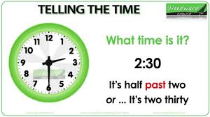 Telling the Time in English - YouTube