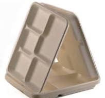 200 PACK ] 5-Compartment Sugarcane Fiber Disposable Tray | eBay