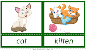 English For Kids Step By Step Printable Flashcards Animals And Their Babies Part 1 Baby Animal Names Baby Animals Animal Activities For Kids