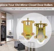 Amazon.com: Sliding Mirror Closet Door Rollers Replacement Fits Contractors  Part #W8020C and Hard 1775 Wardrobe Doors Wheels,1-1/2" Durable POM ...