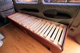 The sofa bed van is my favorutie, becuase it's easy, quick, cheap, and you can easily remove the contents to leave an empty van again. I Am S A M The Van Building The Sofabed Diy Sofa Bed Diy Sofa Folding Furniture
