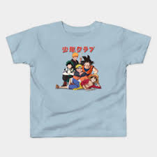 With the expansion of the animation industry, its derivative animation and clothing industry has also developed rapidly. Anime Kids T Shirts Teepublic
