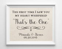 The First Time I Saw You 100 Cotton Print Love Quote Wedding Gift Cotton Anniversary Gift Cotton Anniversary Gifts 2nd Anniversary Gift Gifts For Hubby
