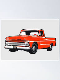 Image result for Orange 1966 Truck