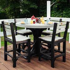 Outdoor bar and counter tables are largely differentiated by size, height, and style — whittle down the choices by reading our complete guide to buying an outdoor bar or counter set. Luxcraft Classic Counter Height Patio Set For 4 Lc Classic Set5
