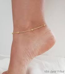 (5) italian gold 10 polished chain anklet, 14k 3.2g. 18k Gold Anklet Anklet With Chain Gold Anklet Gold Anklet Etsy Gold Anklet Ankle Bracelets Anklets