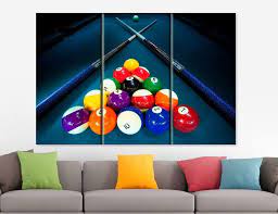 Billiards Canvas Art Billiards Canvas Game Room Decor Etsy Billiards Room Decor Game Room Decor Billiards