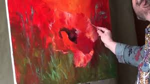 Abstrakte malerei, acryl malen lernen, für anfänger, techniken, stepbystep, anleitung, frauenkörper. Paint Poppies Very Ease Oil Painting Russian Bob Ross Full Video Tutor Blumen Malen Acrylmalerei Abstrakt Abstrakt