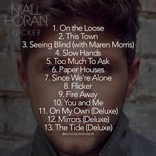 I already downloaded qobuz for windows / macos open. Pop Crave On Twitter Niall Horan Has Revealed The Full Tracklist For His Debut Solo Album Flicker Flicker