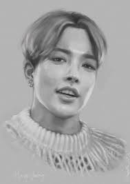 Nina Ward Art and Illustration is her Facebook info incase anyone is  curious. I love her Art she did a great job. She said he had the most  trouble with Seonghwa (what