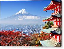 Fuji San Canvas Prints Fine Art America