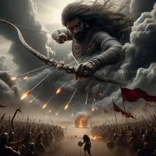 Realistic 4k images of Indrajit from the Ramayana