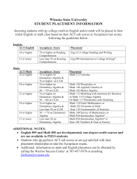 Student Placement Information Winona