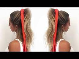 Summer Hair How To Wear Your Hair Scarf In A High Pony Youtube