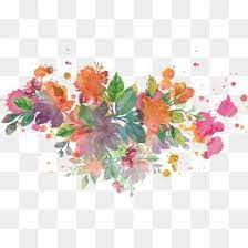 Design vector kit free vector. Flowers Watercolor Splash Decorative Pattern Vector Flower Splash Vector Watercolor Vector Flowers Vecto Watercolor Splash Watercolor Flowers Graphic Resources