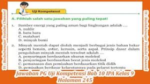 Kunci jawaban soal pilihan ganda halaman 194 ips. Jawaban Pg Uji Kompetensi Bab 10 Ipa Kelas 9 Halaman 245 247 Youtube